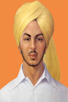 

Aabhaas Bhagat Singh Wall Poster Fine Art Print(12 inch X 18 inch, Rolled)