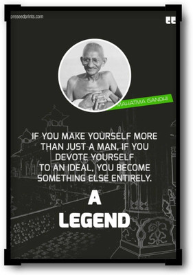 

Aabhaas Mahatma Gandhi Wall Poster Fine Art Print(12 inch X 18 inch, Rolled)