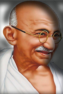 

Aabhaas Mahatma Gandhi Wall Poster Fine Art Print(12 inch X 18 inch, Rolled)