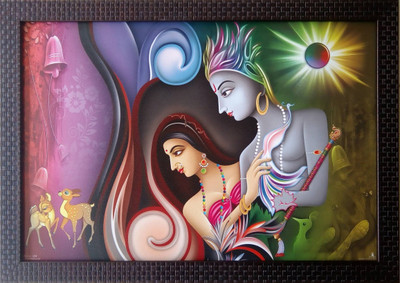 

Aabhaas Krishna Wall Poster Fine Art Print(12 inch X 18 inch, Rolled)
