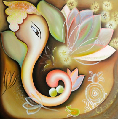 

Aabhaas Ganesha Wall Poster Fine Art Print(12 inch X 18 inch, Rolled)