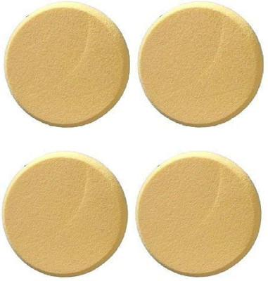 

sweetpea Set Of 4 Face Cleaning Sponges Cosmetic Powder Puff Makes Sponge Soft Makeup Foundation Blender Make-up Beauty Tools Diameter - 4 cm