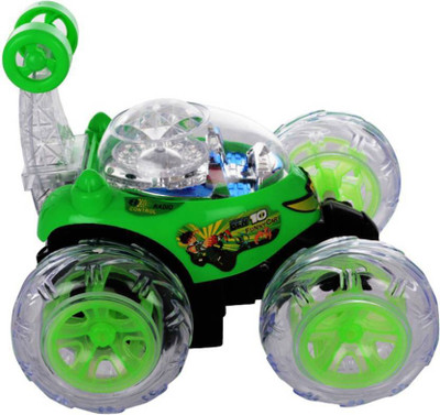 

KROGGER Car High Quality Remote Control Dancing Racing Led acrobatic 360 stunt car fully remote control smart toy(Green)