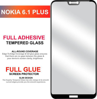 Express Buy Edge To Edge Tempered Glass for Nokia 6.1 Plus(Pack of 1)