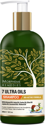 

Morpheme Remedies 7 Ultra Oils Shampoo, 300ml - Provides Complete Nourishment & Hair Strengthening to Promote Thicker, Healthier Hair(300 ml)