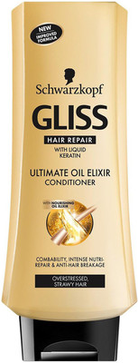 

Schwarzkopf Gliss Hair Repair Ultimate Oil Elixir Conditioner, Overstressed, Strawy Hair(400 ml)