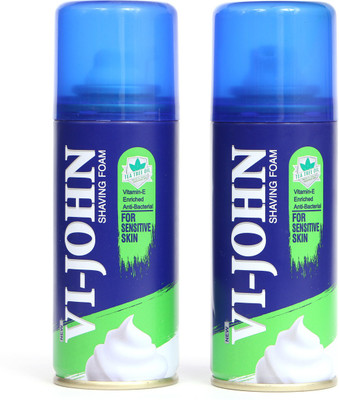 

Vi-John Shaving Foam 100 gm (Pack of 2 pc)Sensitive Skin(200 ml)