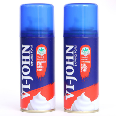 

Vi-John Shaving Foam 100 gm (Pack of 2 pc) Hard Skin(200 ml)