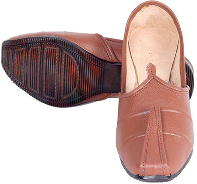 

100present Mojaris For Men(Brown