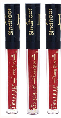 Bonjour Paris Long Stay Liquid Sindhoor Tomato Red, Maroon. Liquid Sindoor(Maroon;;Red;;Maroon)