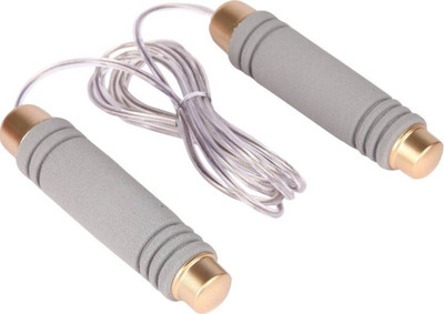 

Vnex 2in1 Weight Adjustable Jump Rope 3 Meter Long Adjustable Foam Handle-Multicolor Freestyle Skipping Rope(Grey, Length: 3 inch)