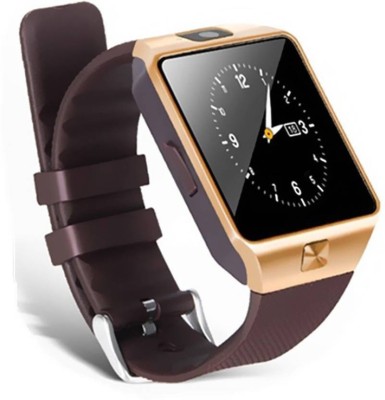 Any Time Buy DZ09 Notifier Health Smartwatch(Brown Strap, Free Size)