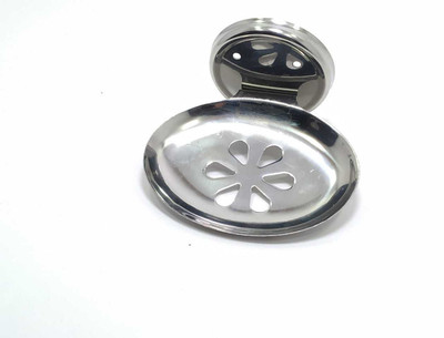 

GoodsBazaar One Piece Stainless Steel Soap Dish (Silver)(Silver)