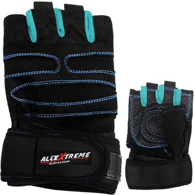 

AllExtreme Gym Gloves with Wrist Support Quality Sports Accessories Gym & Fitness Gloves (, Blue