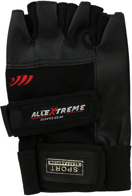 

AllExtreme Weight Lifting Gym & Fitness Gloves for Sports Exercise Training Gym & Fitness Gloves (, Black