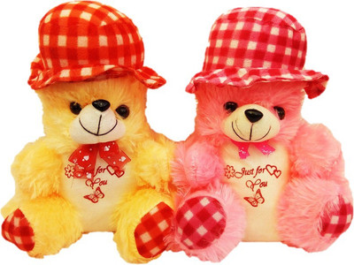 

Manjom Soft toys-Teddy-25 CM - 25 cm(Pink, Yellow)