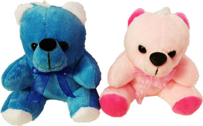 

Manjom Soft Toys Teddy 11 inch - 11 cm(Blue, Pink)