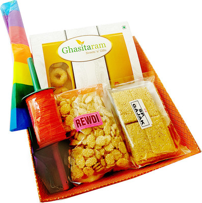 

Ghasitaram Gifts Lohri Special Basket Hamper(800 g, Box)