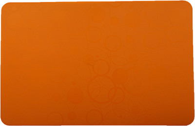 KUBER INDUSTRIES Rectangular Pack of 6 Table Placemat(Orange, PVC (Polyvinyl Chloride))