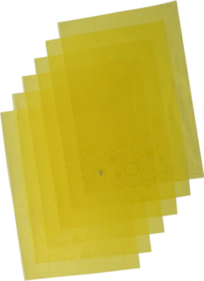 KUBER INDUSTRIES Rectangular Pack of 6 Table Placemat(Yellow, PVC (Polyvinyl Chloride))