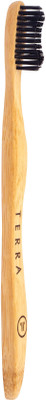 TERRA Black Adult Soft Toothbrush
