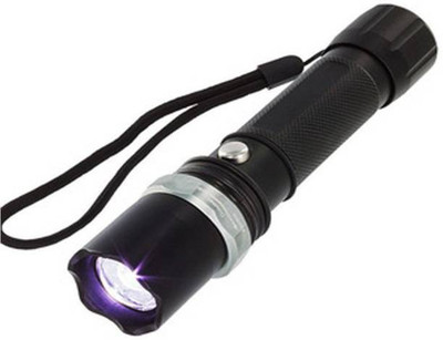 Care 4 Zoom Torch Tactical Led Rechargeable With 18650 Battery Flashlight Torch(Black, 18 cm, Rechargeable)
