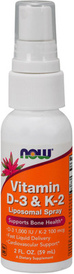 

Now Foods Vitamin D3 & K2 Liposomal Spray -- 2 fl oz(59 ml)