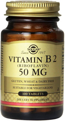 

Solgar Vitamin B2 Riboflavin -- 50 mg - 100 Tablets(100 No)