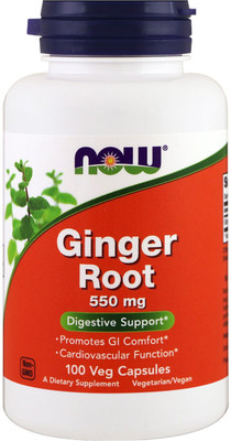 

Now Foods Ginger Root 550 mg 100 Veg Capsules(100 No)