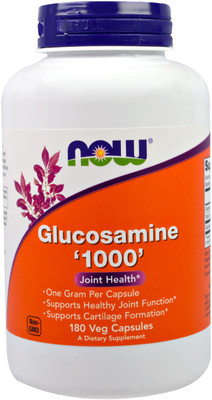 

Now Foods Glucosamine 1000 180 Veg Capsules(180 No)