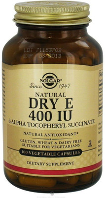 

Solgar Natural Dry E 400 IU 100 Vegetable Capsules(100 No)