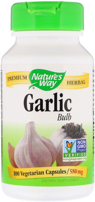 

Nature's Way Garlic Bulb -- 580 mg - 100 Vegetarian Capsules(100 No)