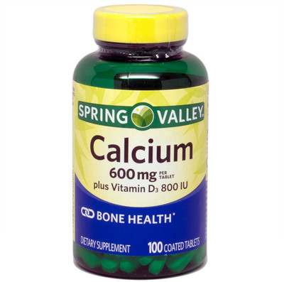 

Spring Valley Calcium with Vitamin D 600 mg, 100 Tablets(100 No)