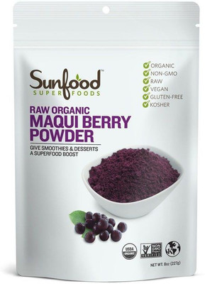

Sunfood Raw Organic Maqui Berry Powder 8 oz (227 g)(227 g)