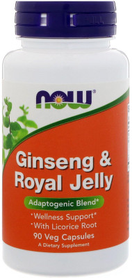 

Now Foods Ginseng & Royal Jelly 90 Veg Capsules(90 No)