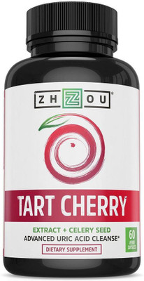 

Zhou Nutrition Tart Cherry Extract with Celery Seed Potent Polyphenols Supplement 60 Capsules(60 No)