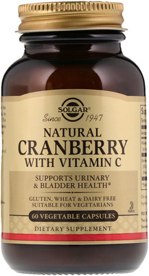 

Solgar Natural Cranberry with Vitamin C 60 Vegetable Capsules(60 No)