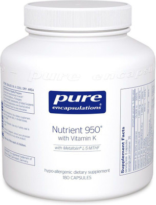 

Pure Encapsulations Nutrient 950 with Vitamin K - Vitamin Mineral Formula 180 Capsules(180 No)