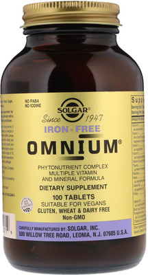 

Solgar Omnium Iron-Free - 100 Tablets(100 No)