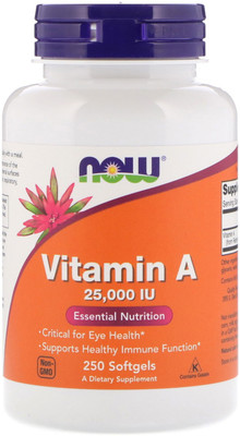 

Now Foods Vitamin A 25000 IU 250 Softgels(250 No)