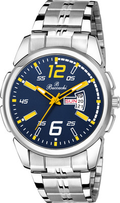 Buccachi BLUE DIAL DAY & DATE FUNCTIONING FOR BOY,S Analog Watch - For Men