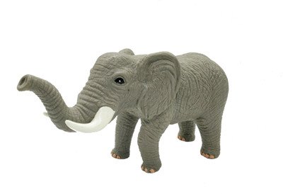 

Emob Amazing Realistic Look Wildlife Elephant Animal Figure Playset Toy for Kids(Multicolor)
