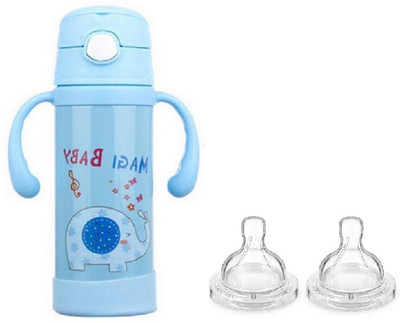 

Teeny Weeny Baby Feeding Bottle - 220ml - With Normal Flow Baby Nipples 2pcs Combo - 220 ml(Blue)