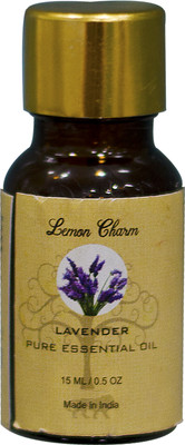 

Lemon Charm Natural And Undiluted Therapeutic Grade Lavender Pure Essential Oil for Skin, Face and Hair Care(15 ml)