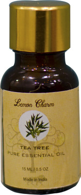 Lemon Charm Natural And Undiluted Therapeutic Grade Tea Tree Pure Essential Oil for Skin, Face and Hair Care(15 ml)