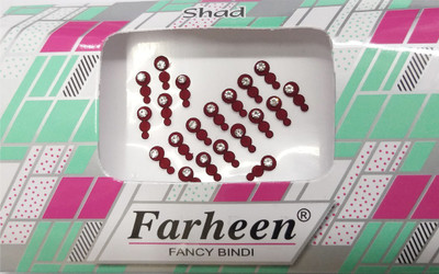 

Farheen FRN SHAD BINDI FORHEAD Maroon Bindis(INDIAN FANCY BINDI)