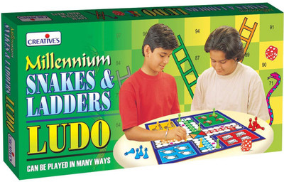 

Creatives Millennium Snakes & Ladders Ludo Board Game