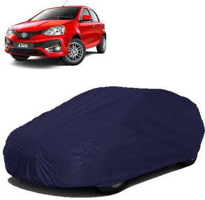 RAIN SPOOF Car Cover For Toyota Etios Liva (Without Mirror Pockets)(Blue)