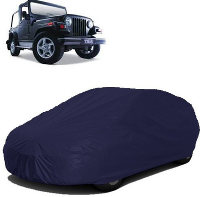 RAIN SPOOF Car Cover For Mahindra Thar (Without Mirror Pockets)(Blue)
