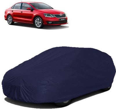 Kuchipudi Car Cover For Skoda Rapid (Without Mirror Pockets)(Blue)